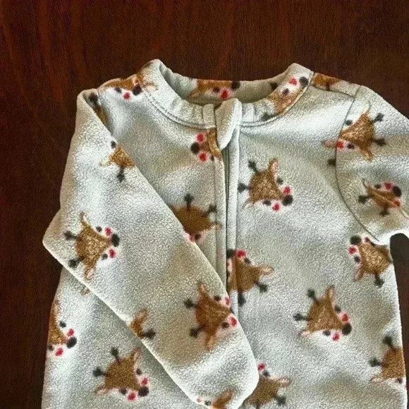 OLD NAVY. Lot of 3 Baby Boy Pajamas Long Sleeve 0-3 Months - Picture 15 of 16